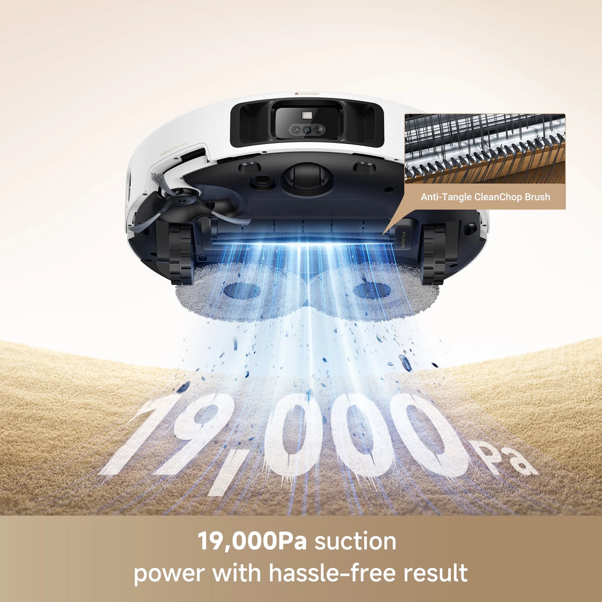 MOVA P50 Pro Ultra Robot Vacuum with Cleaning Solution, Removable&Liftable Mop,Anti-Tangle,Self Drying&Cleaning