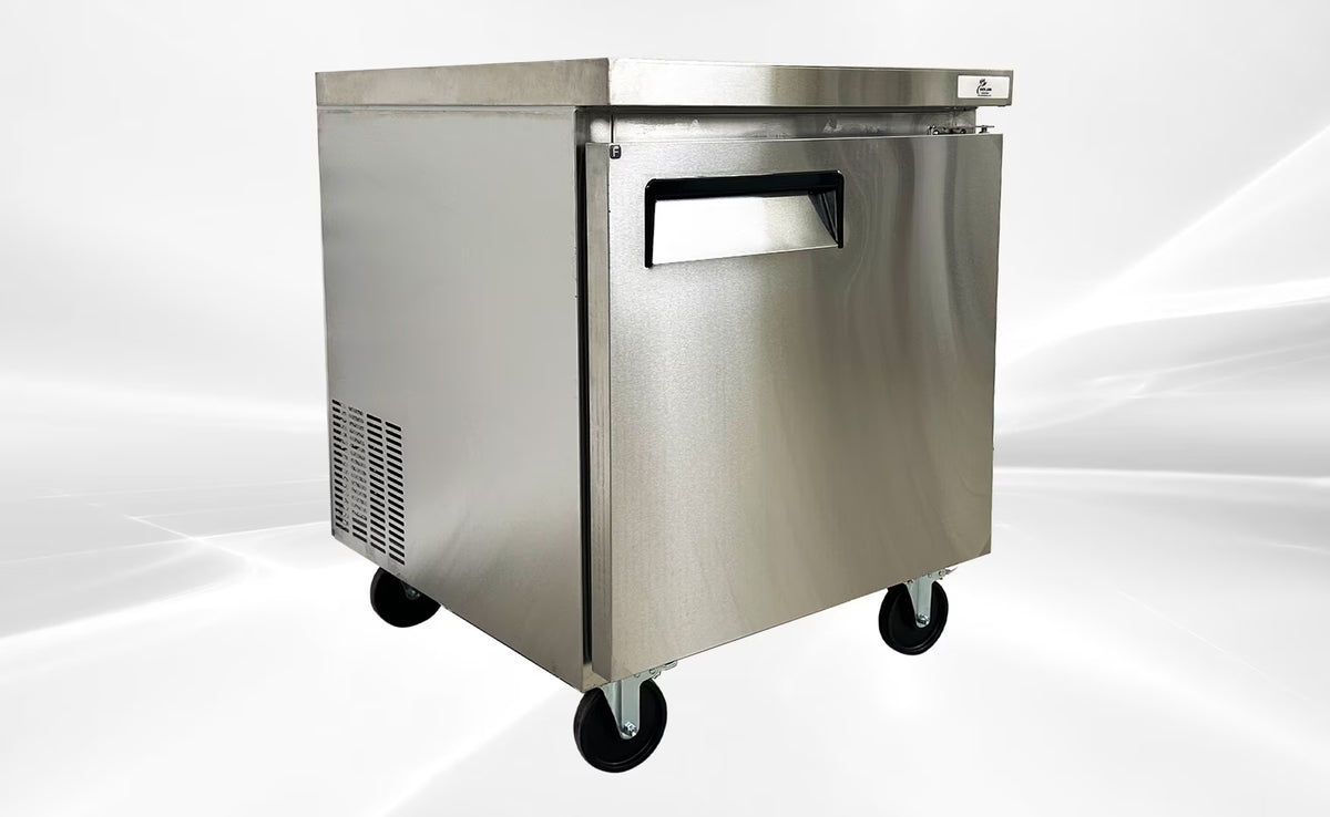 Cooler Depot 27.5 In. 7.2 Cu.ft Stainless Steel Undercounter Freezer AUF-0776 NSF ETL Certified