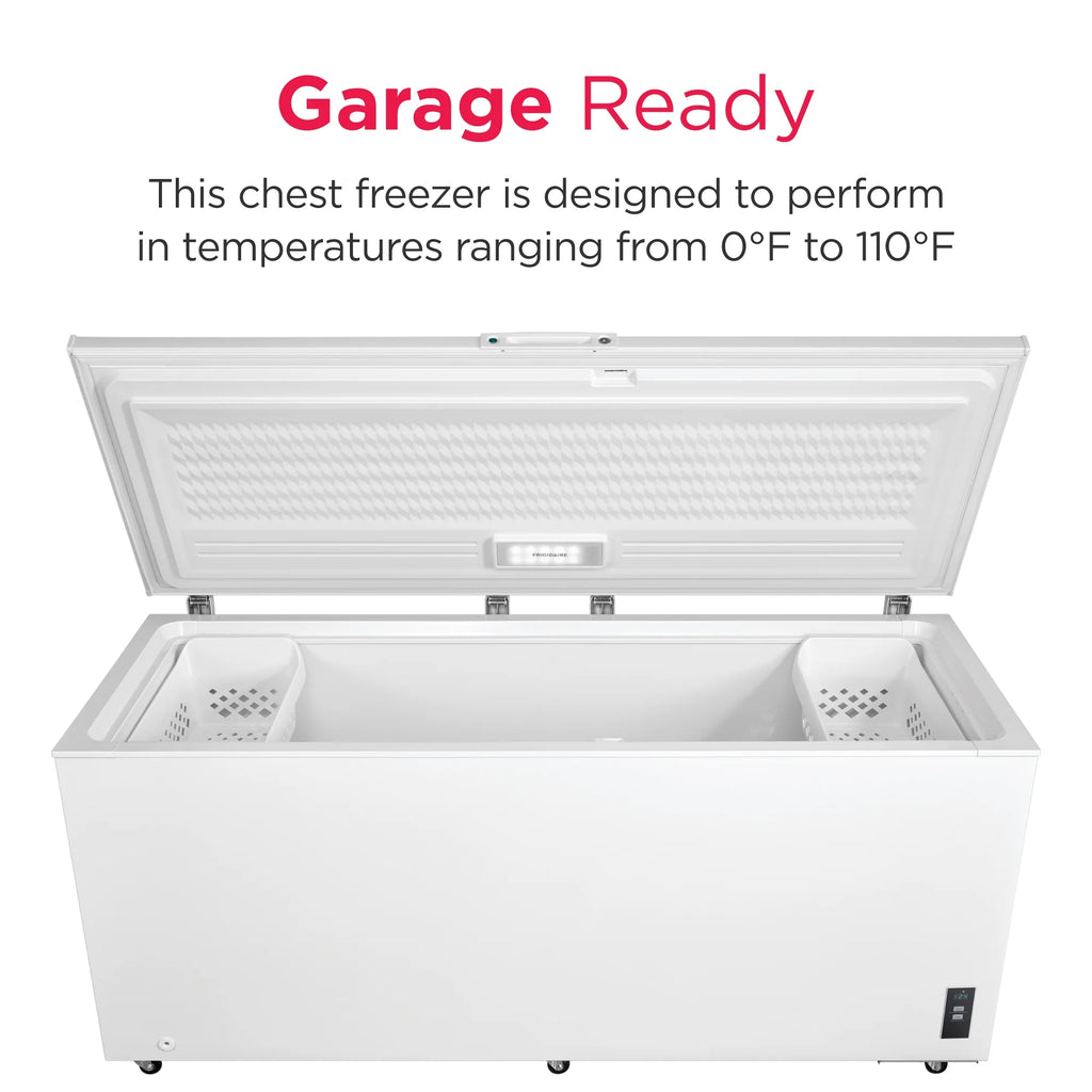 Frigidaire FFCL2042AW 19.8 Cu. Ft. Chest Freezer, Garage-Ready, White