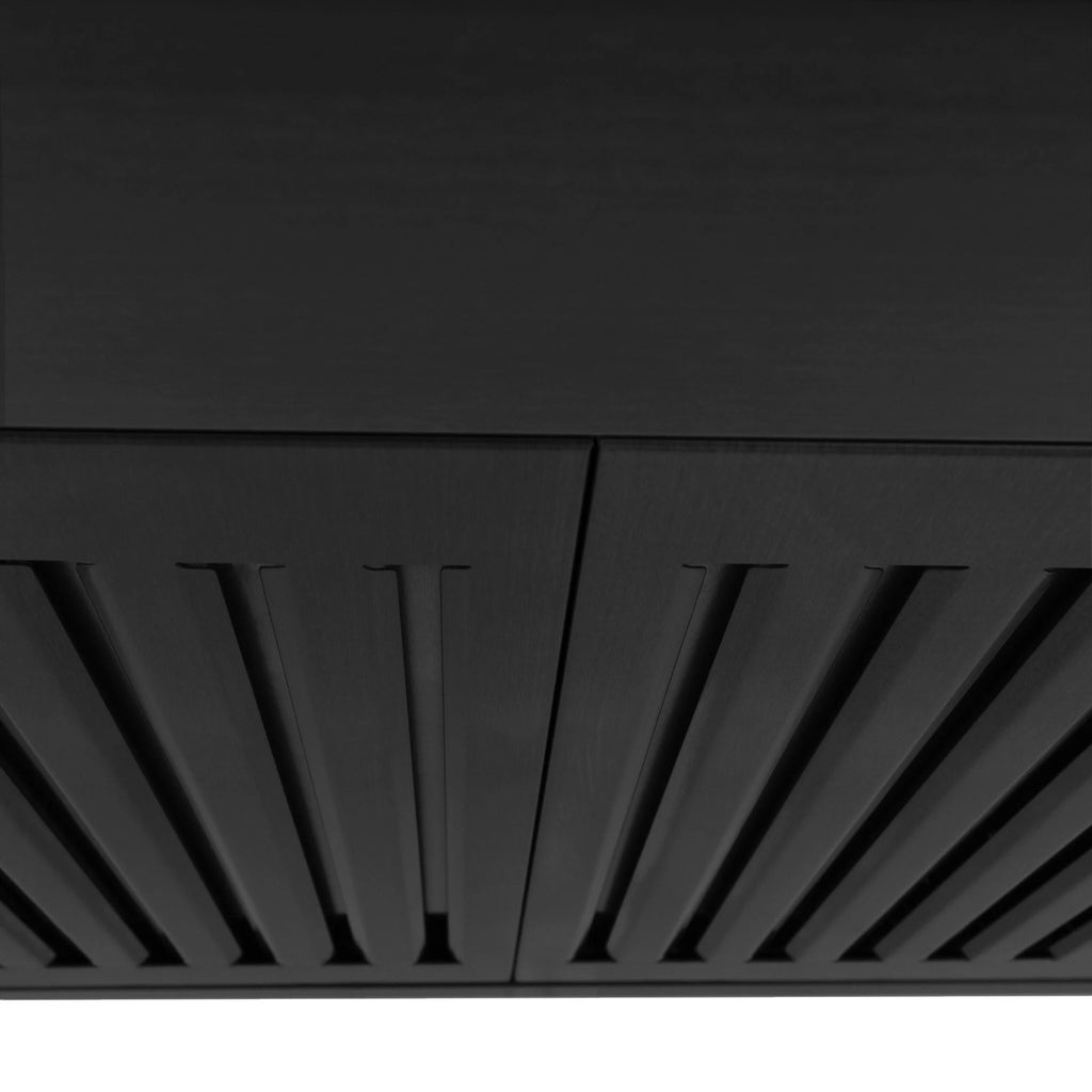 ZLINE 36 in. Wall Mount Range Hood in Black Stainless Steel (BSKBN-36)