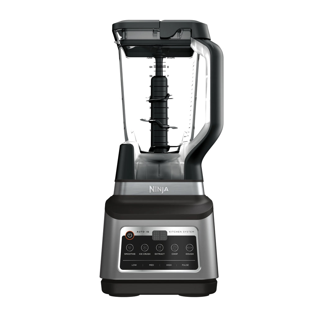 Ninja Professional Plus Kitchen System, 1400 Watts, 5 Presets for Smoothies, Chopping, Dough with Auto IQ, 72-oz.* Blender Pitcher, 64-oz. Processor Bowl, 24-oz. To-Go Cups, Black, BN800