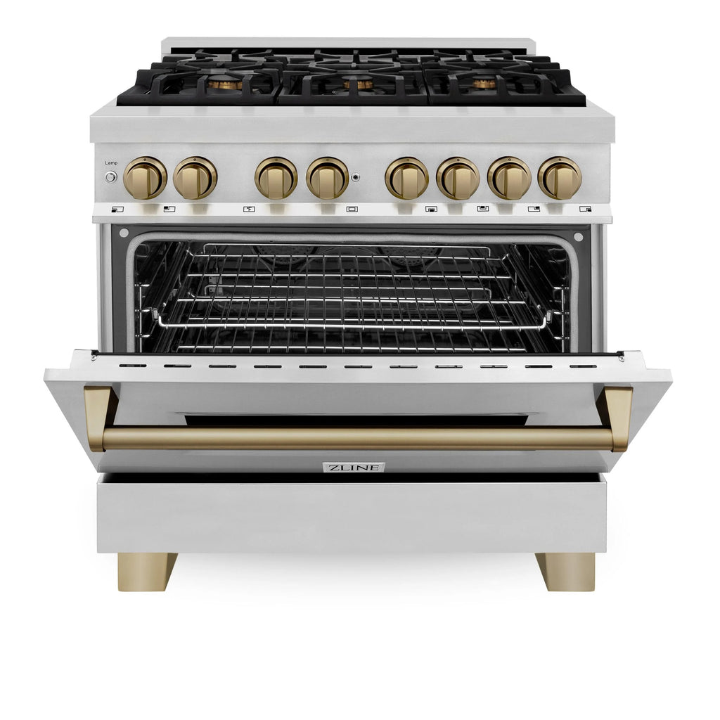 ZLINE KITCHEN AND BATH RAZWM36G professional gas range