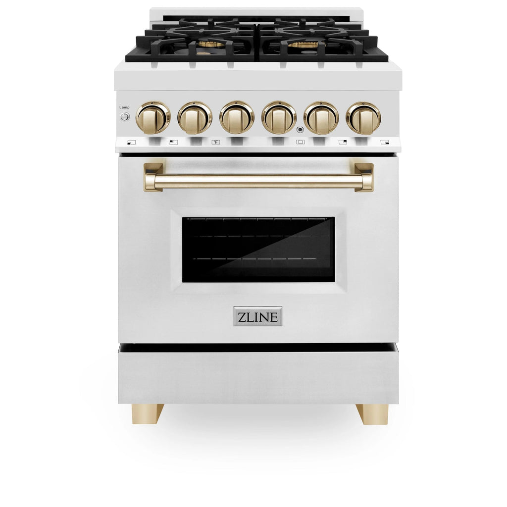 ZLINE KITCHEN AND BATH RAZ24CB professional gas range