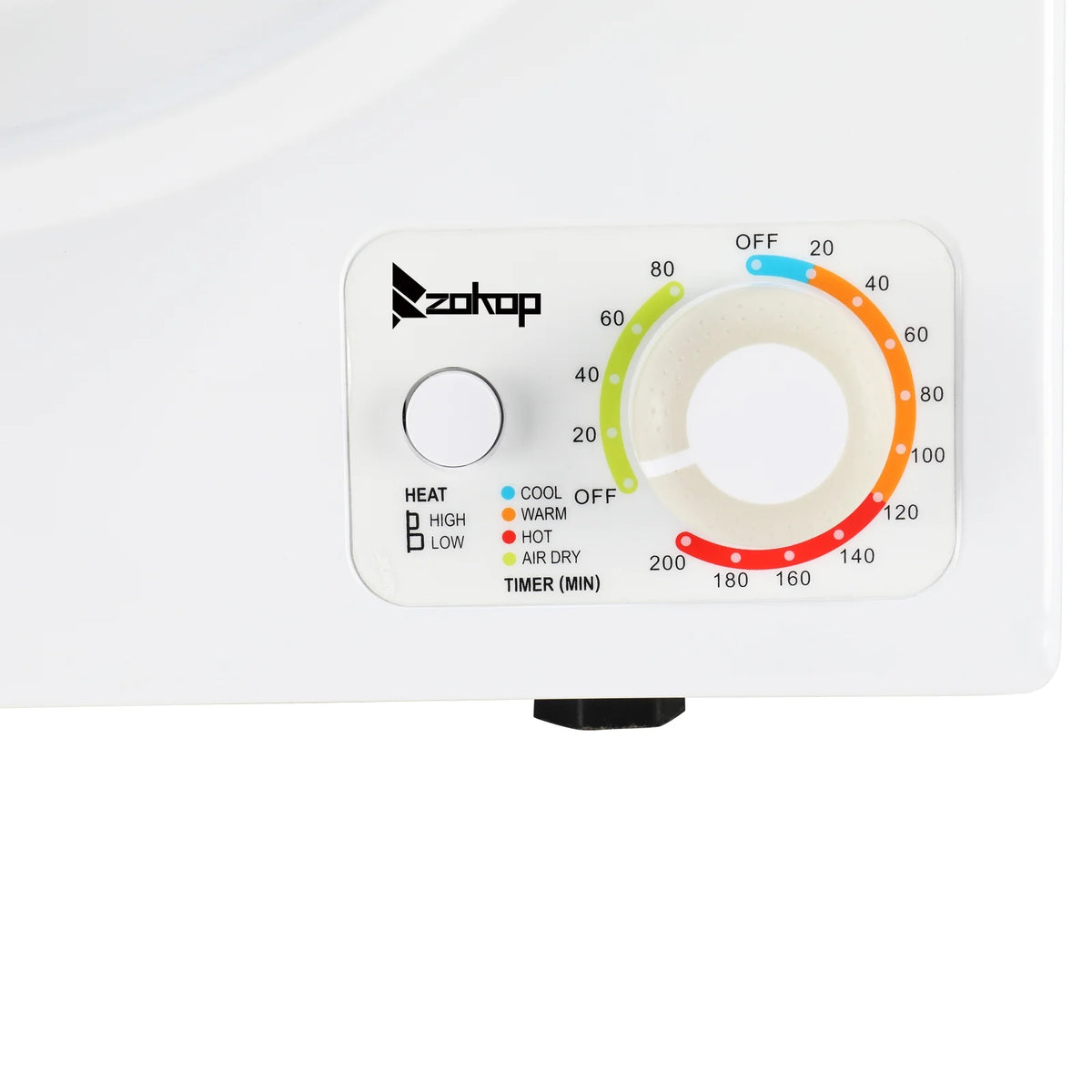 GYM25-78 Compact Portable Household clothes Dryer 1.6cuft with Stainless Steel Drum Black and White 120V MECHANICAL Control ETL Certification