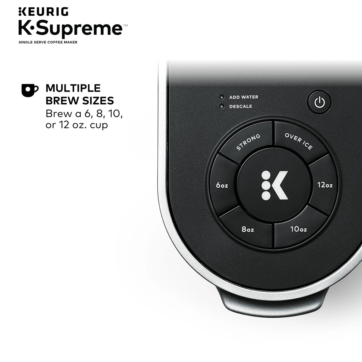 Keurig K-Supreme Black Single-Serve K-Cup Pod Coffee Maker