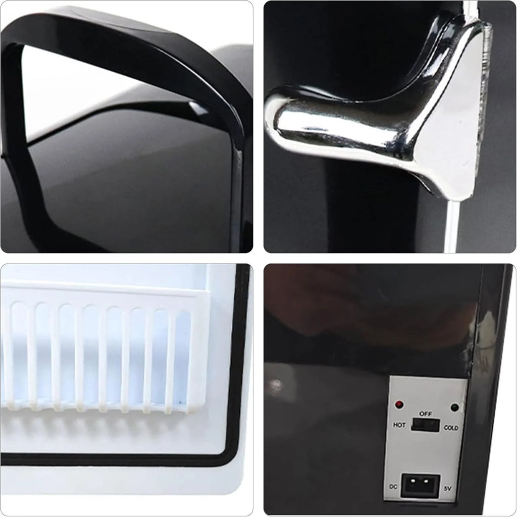 Mini Fridge,Skincare Fridge,Portable 4-Liter Capacity Makeup Fridge,Ideal for Bedroom, Dorm, Car and Office Use,Thermoelectric Cooler and Warmer,Car Fridge (Black)