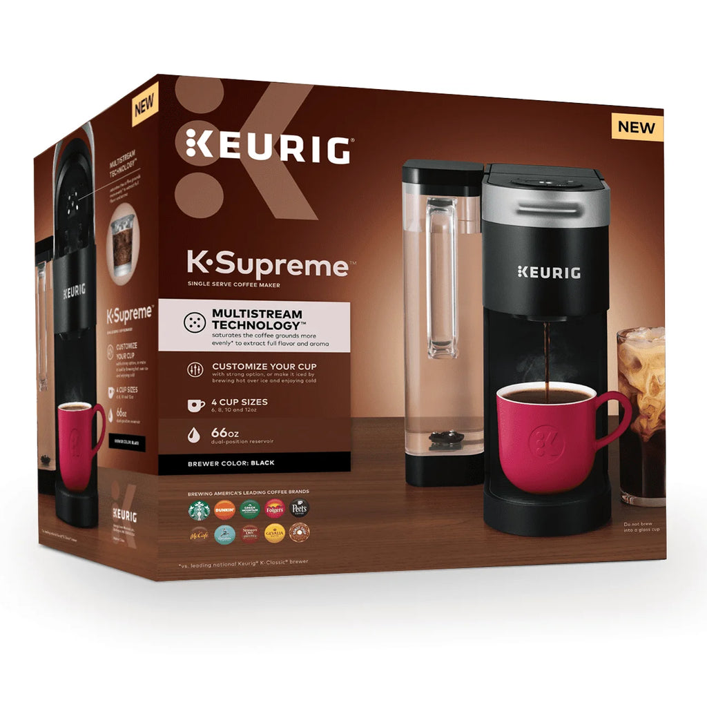 Keurig K-Supreme Black Single-Serve K-Cup Pod Coffee Maker
