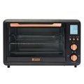 Haden Countertop 6 Slice Toaster Oven Air Fryer for Kitchen, Black/Copper