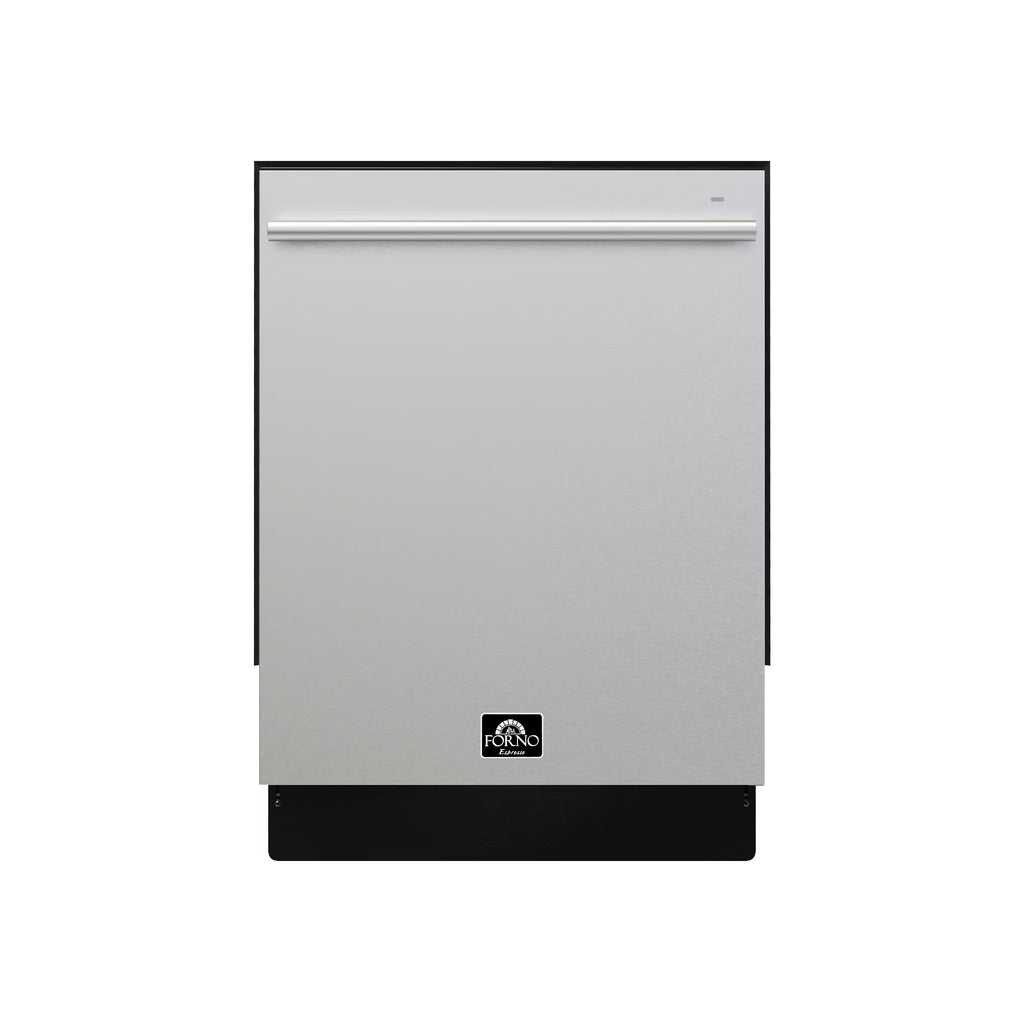 Forno Romano 24-Inch Built-In Dishwasher, Stainless Steel Finish, Stainless Steel Tub, 49 dBA, Energy Star Certified