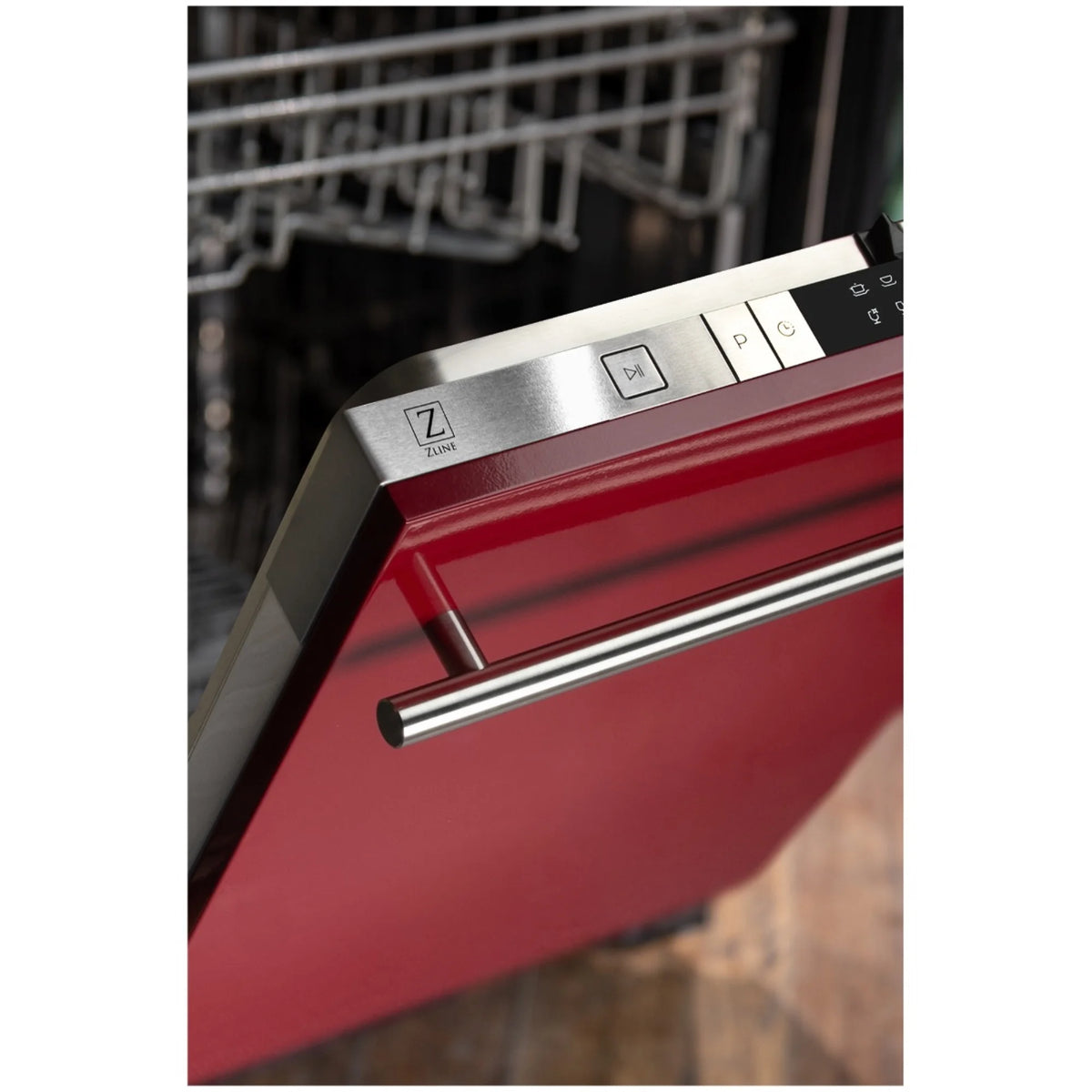 ZLINE 24 in. Top Control Dishwasher with Stainless Steel Tub and Modern Style Handle, 52dBa (DW-24)