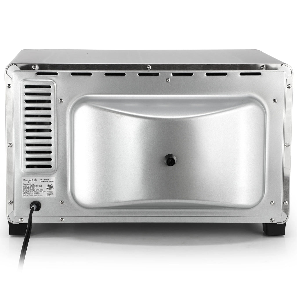 MegaChef 25 Quart French Door Multi-Function Electric Toaster Oven with Rotisserie Set