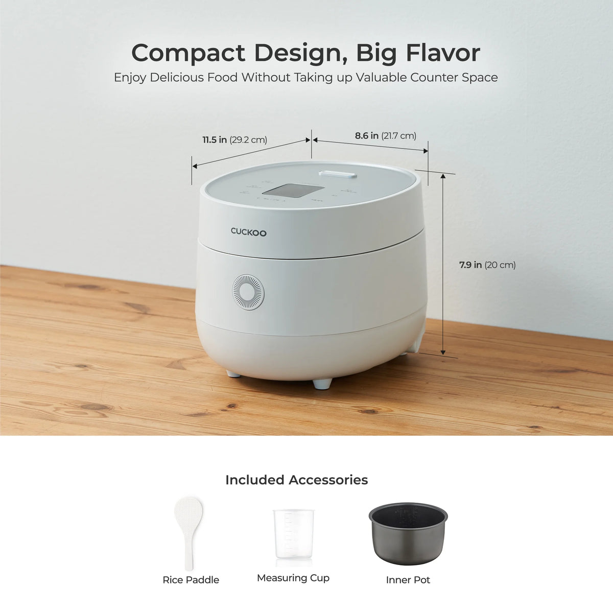 CUCKOO Rice Cooker 6 Cups Cooked with Warmer, Nonstick Pot, and Fuzzy Logic Tech in White (CR-0375FW)