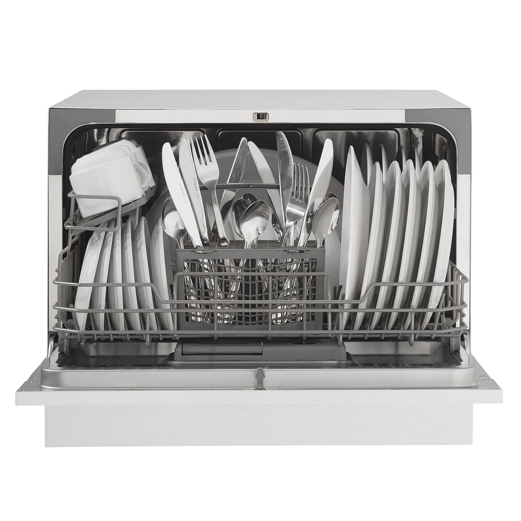 Danby 6 Place Setting Countertop Dishwasher in White (DDW621WDB)