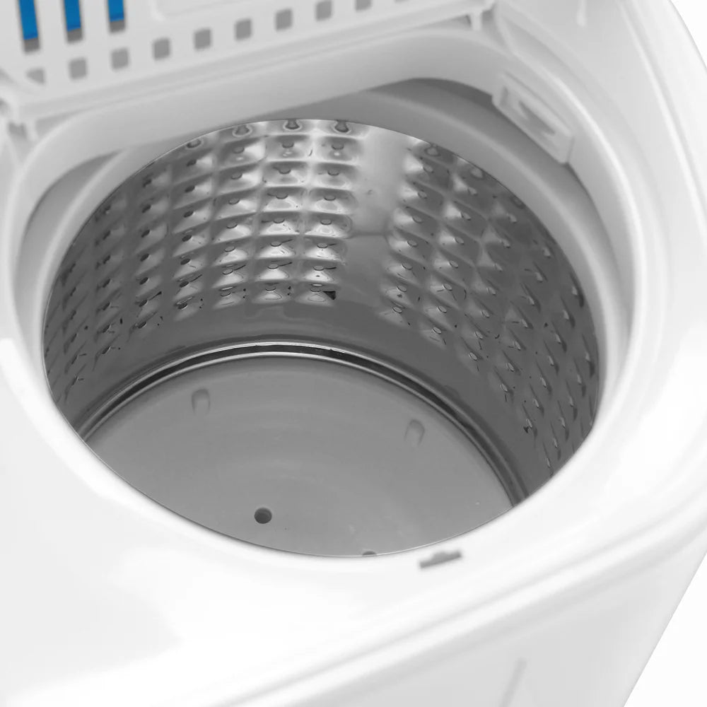 Compact Twin Tub with Built-in Drain Pump 13Lbs Semi-automatic Twin Tube Washing Machine