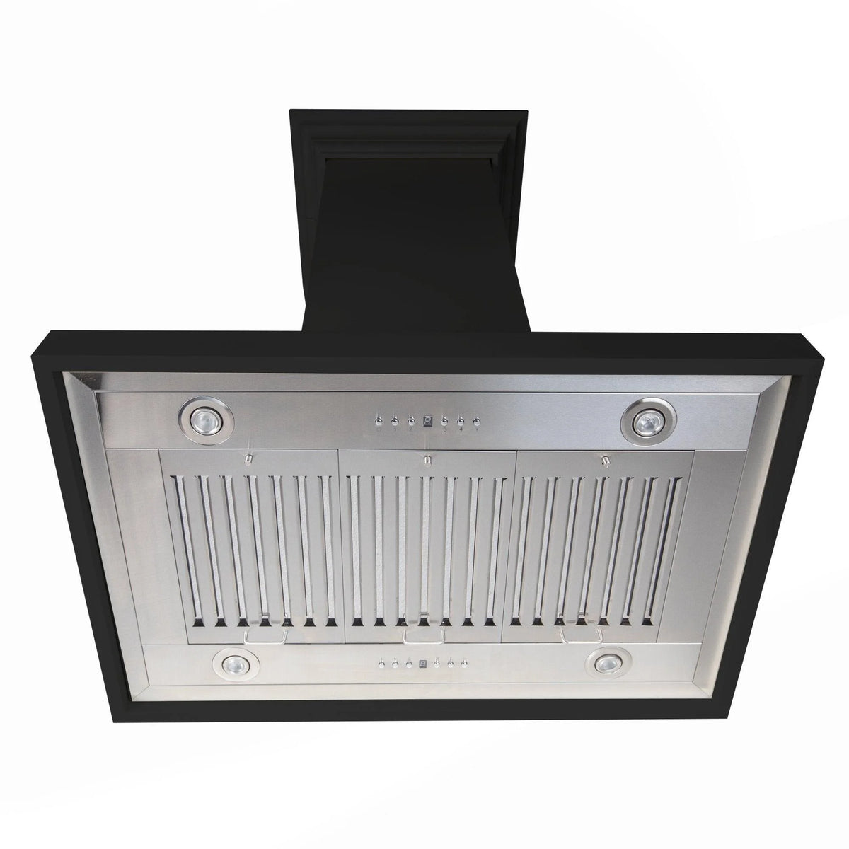 ZLINE 30 in. Wooden Island Mount Range Hood in White - Includes 760 CFM Motor