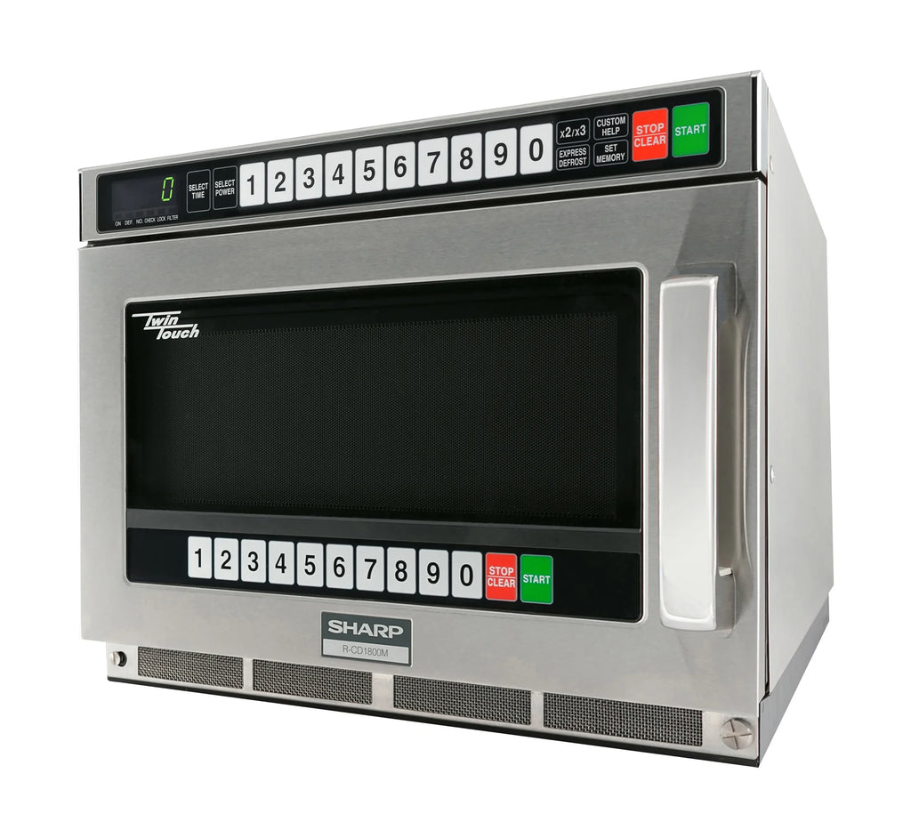 1800w TwinTouch? Commercial Microwave w/ Touch Pad - 208-230v
