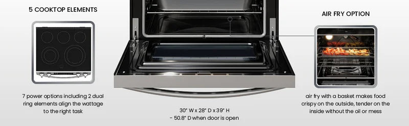 Kenmore 4.8 cu. ft. Front-Control Electric Range w/ Air Fry