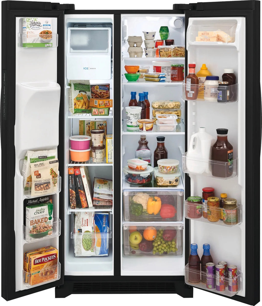 Frigidaire 22.3 Standard-Depth Side by Side Refrigerator, Black