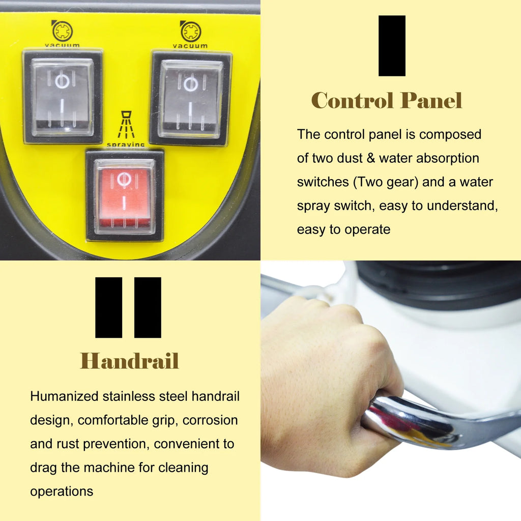 INTBUYING Carpet Cleaning Machine Carpet Extractor 30L/40L/60L/80L 110V/220V