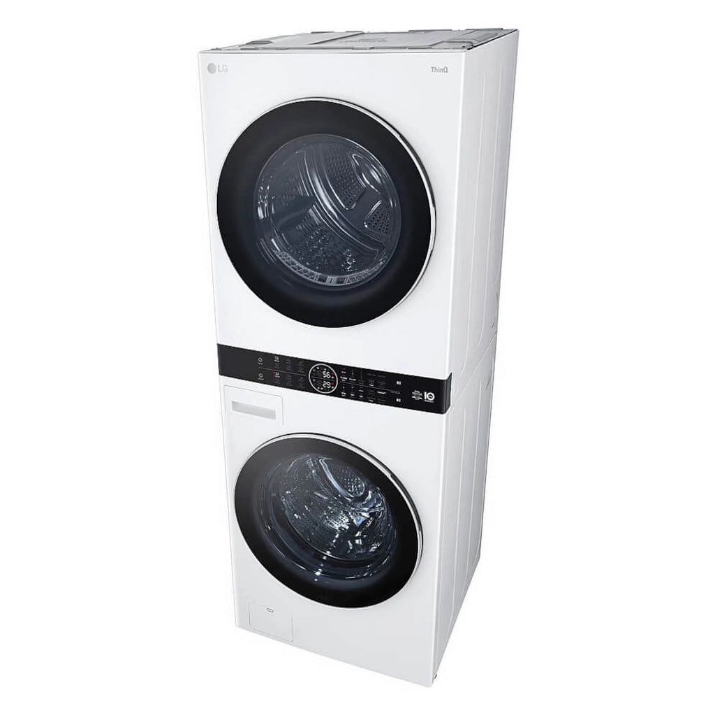 LG WKHC252HWA  27 Inch Electric Laundry Tower with 5 cu ft Front Load Washer