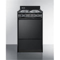 20 in. Wide Electric Range with Lower Storage Compartment, Black