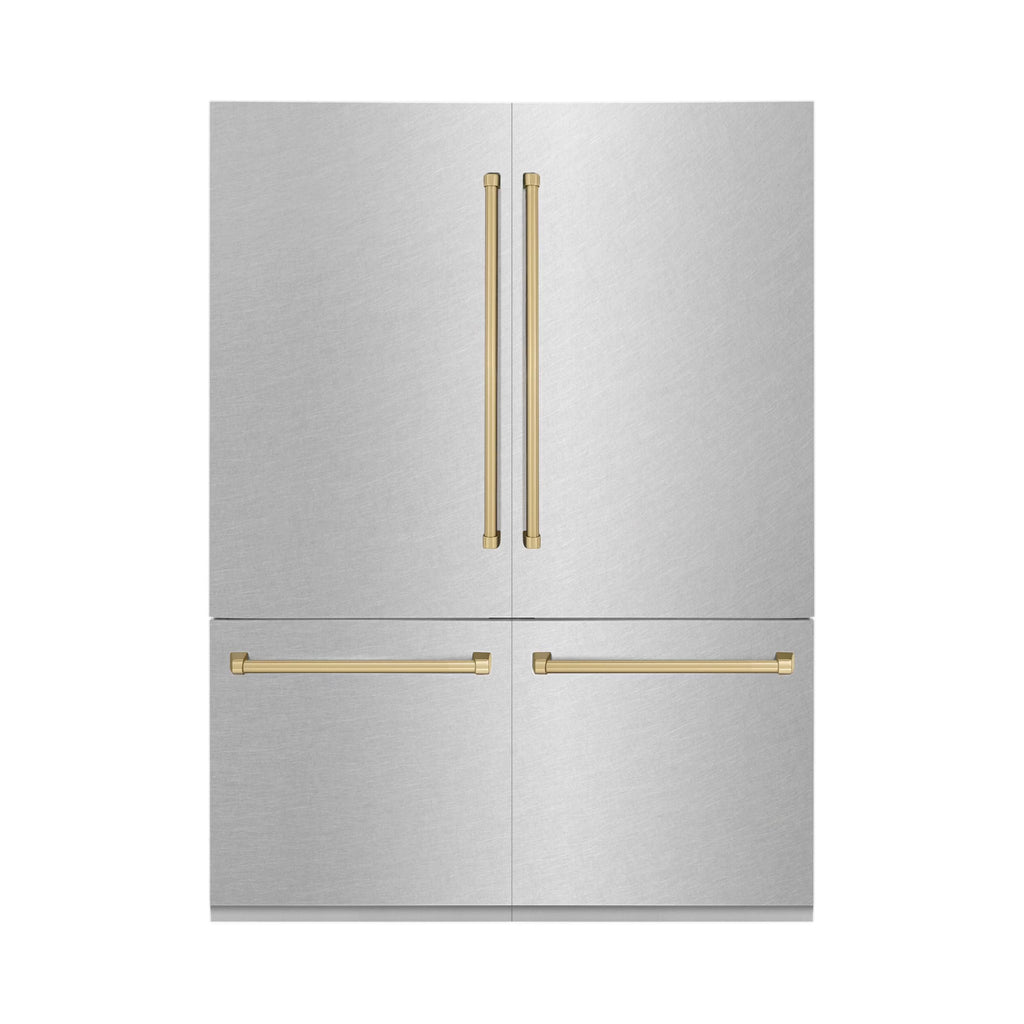 ZLINE KITCHEN AND BATH RBIVZSN60CB french door built in refrigerator