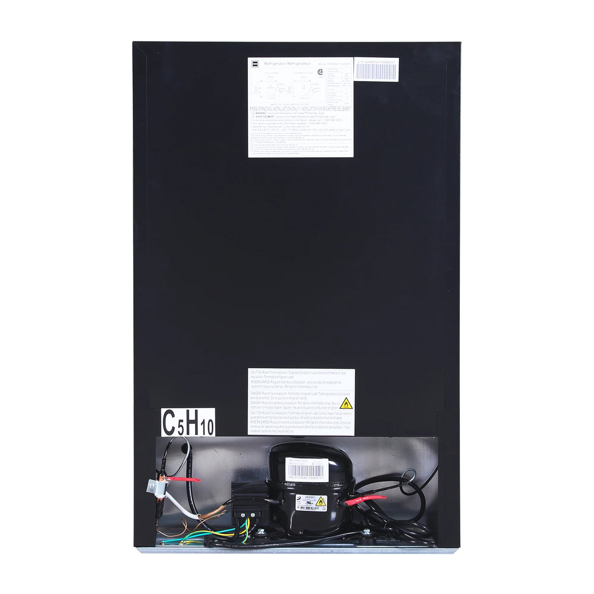 RCA 4.5 Cu ft Single Door Compact Refrigerator RFR464, Black