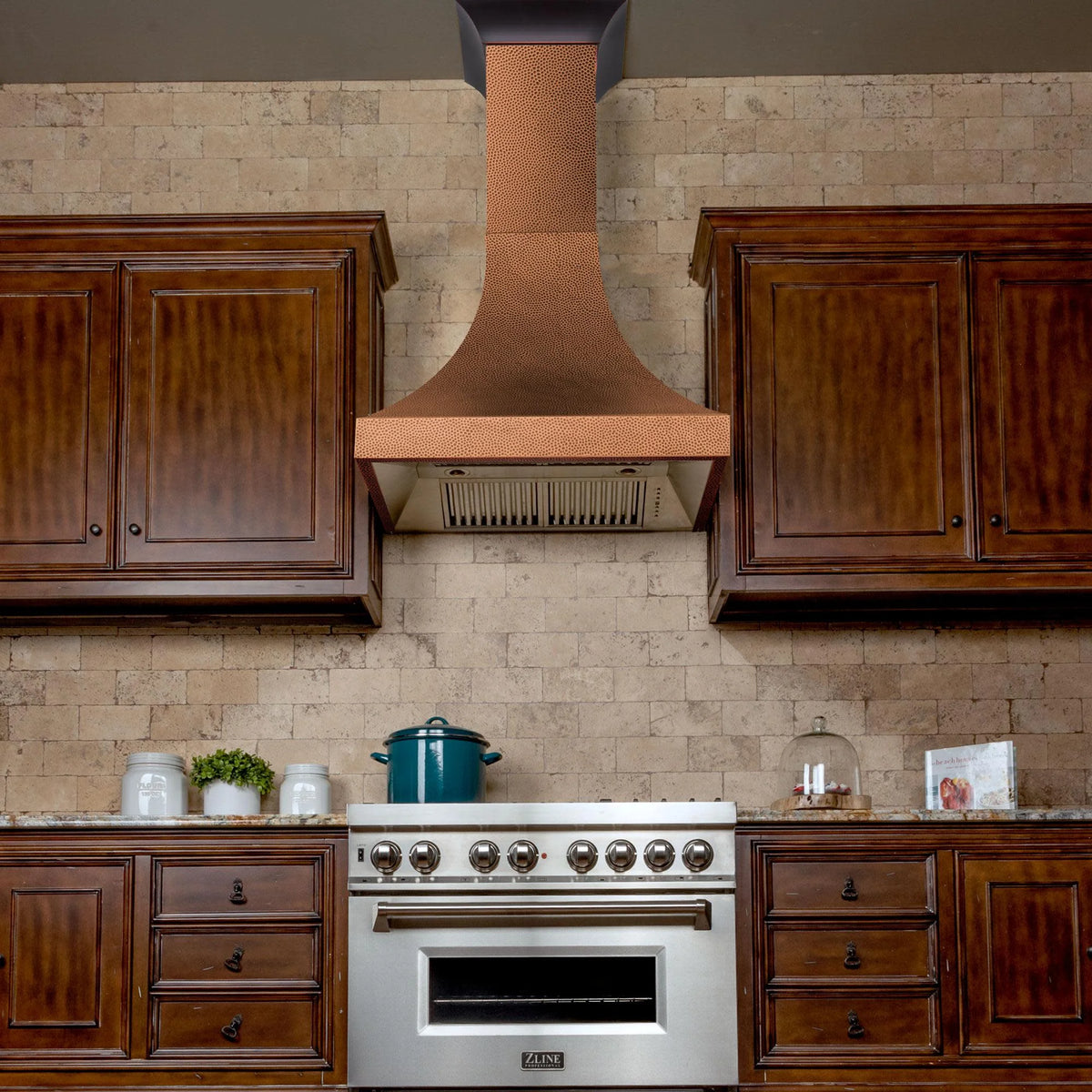 ZLine 8632H36 Designer Series Hand-hammered Copper Finish Wall Range Hood