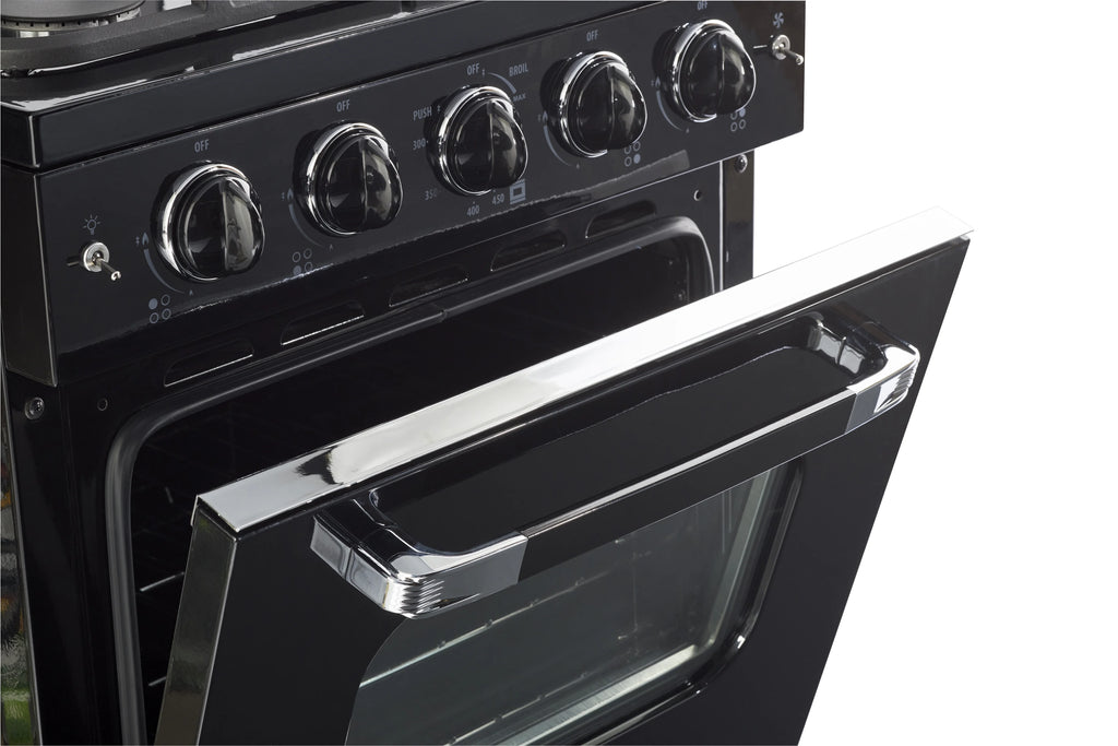 Unique Classic Retro 24" 2.9 cu/ft Freestanding Gas Range with Convection Oven and Sealed Burners