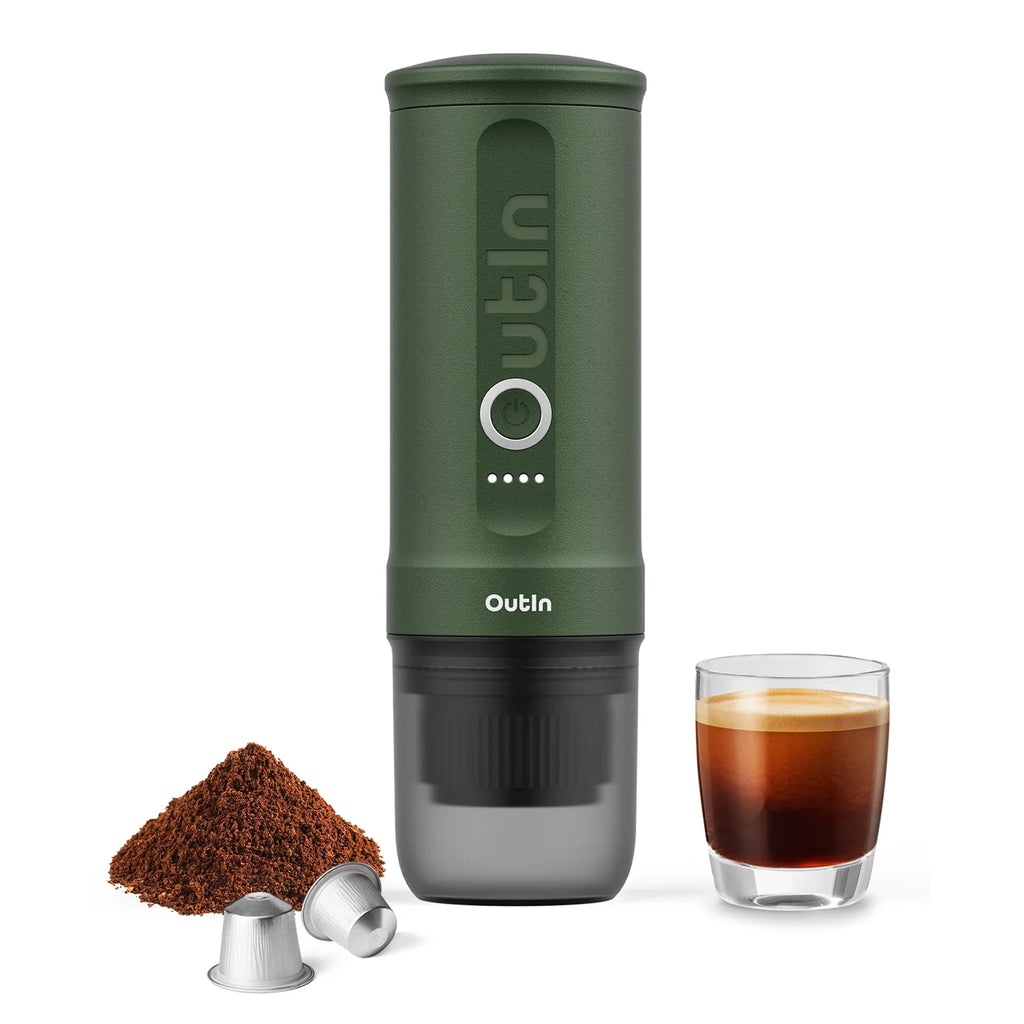OutIn Nano Portable Electric Espresso Machine (Crimson Red), OTEM-01-CR