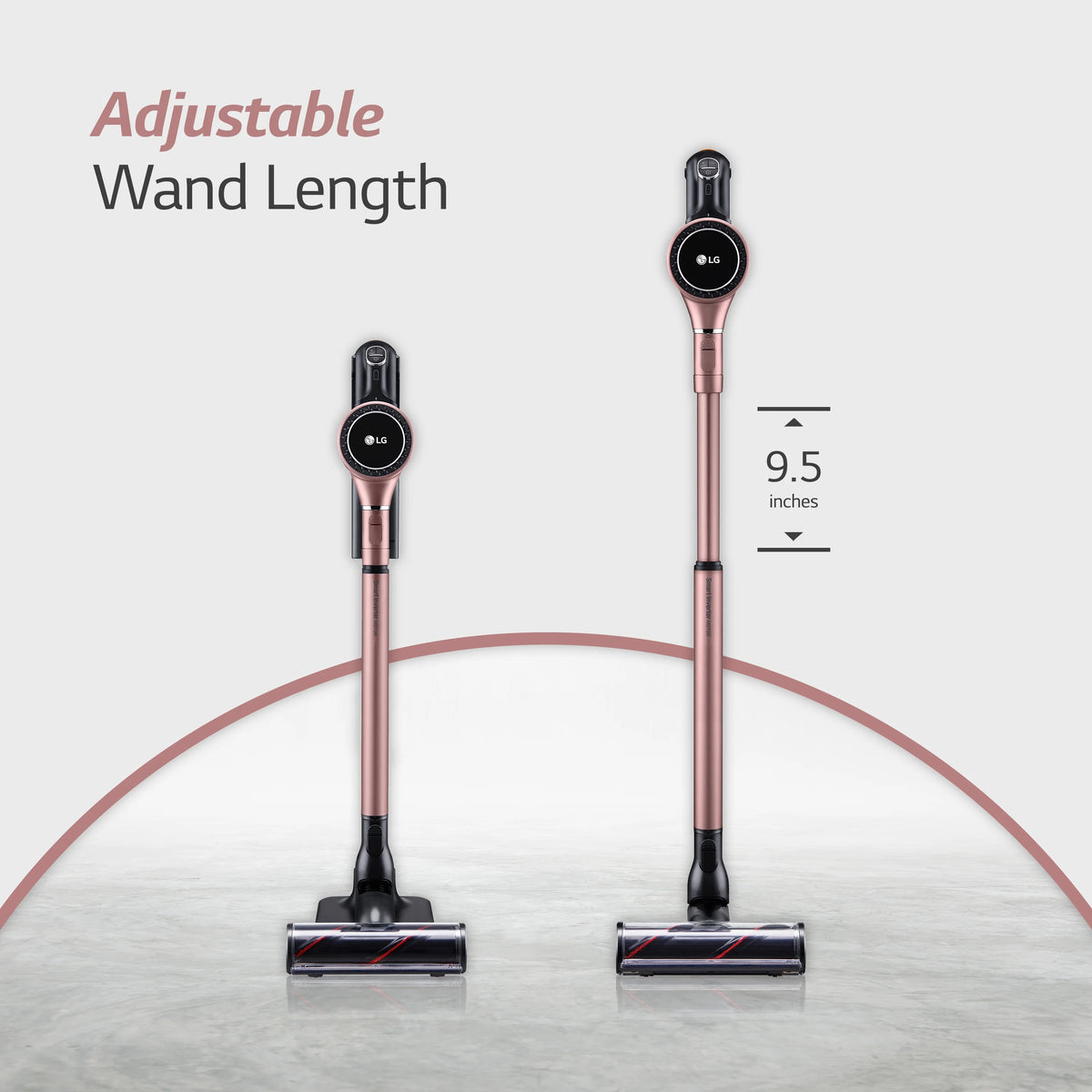 LG Cord Zero A9 Cordless Stick Vacuum - A912PM, Lightweight, Powerful Suction, Pet Hair, Hard Floor, Carpet, HEPA Filter, Self-Cleaning Brushroll, LED Headlights, Rechargeable, Multi-Surface