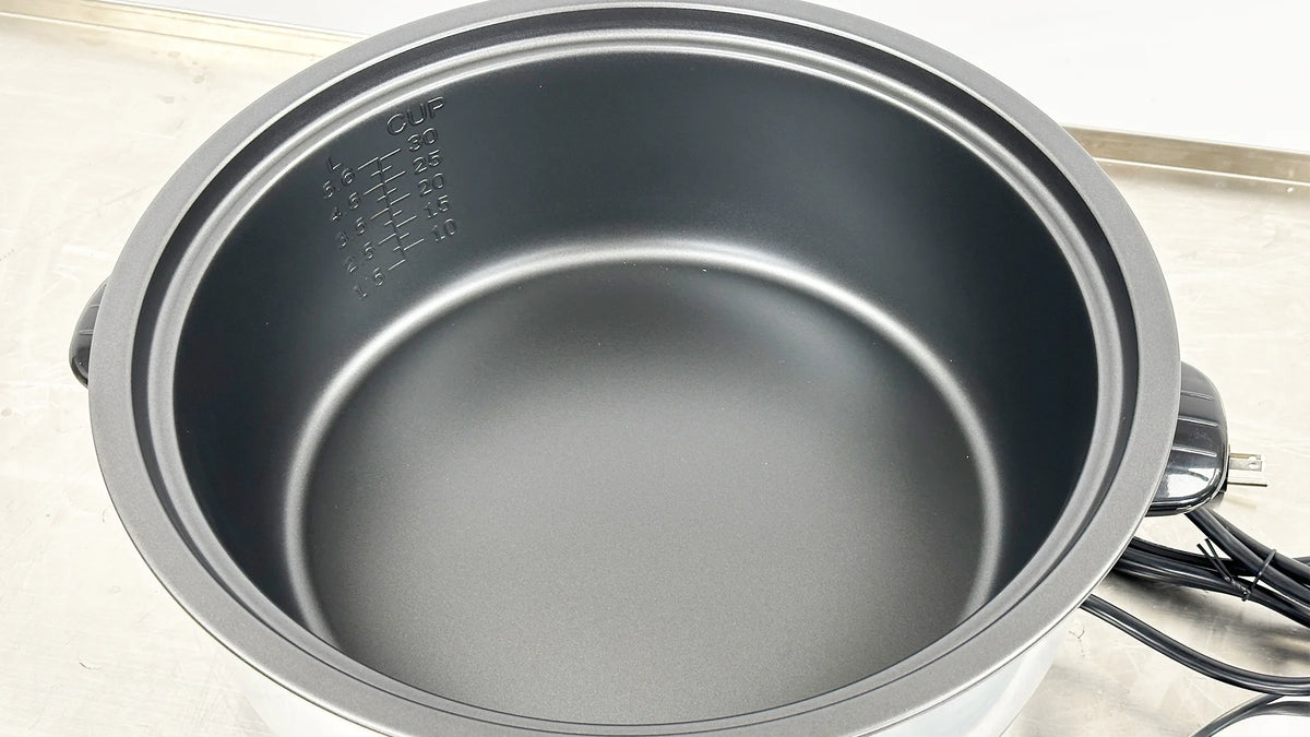 NSF Commercial Rice Cooker Warmer 30 Cup Uncooked Rice, 120V Rice Cooker 1550W