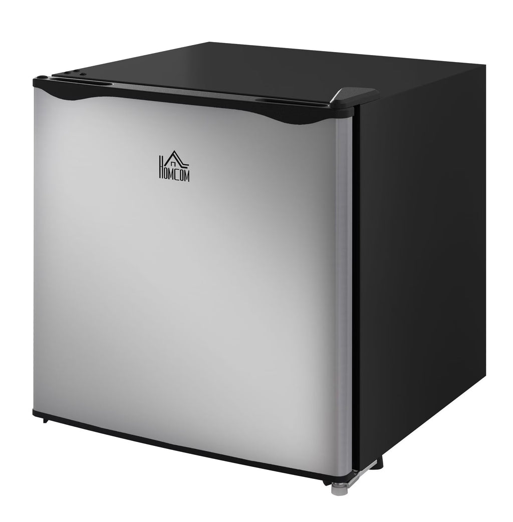 Mini Upright Freezer 1.1 Cu.Ft - Compact Silver Freezer, Removable Shelves, Low Noise, Adjustable Temperature - Ideal for Apartments, Dorms, Offices