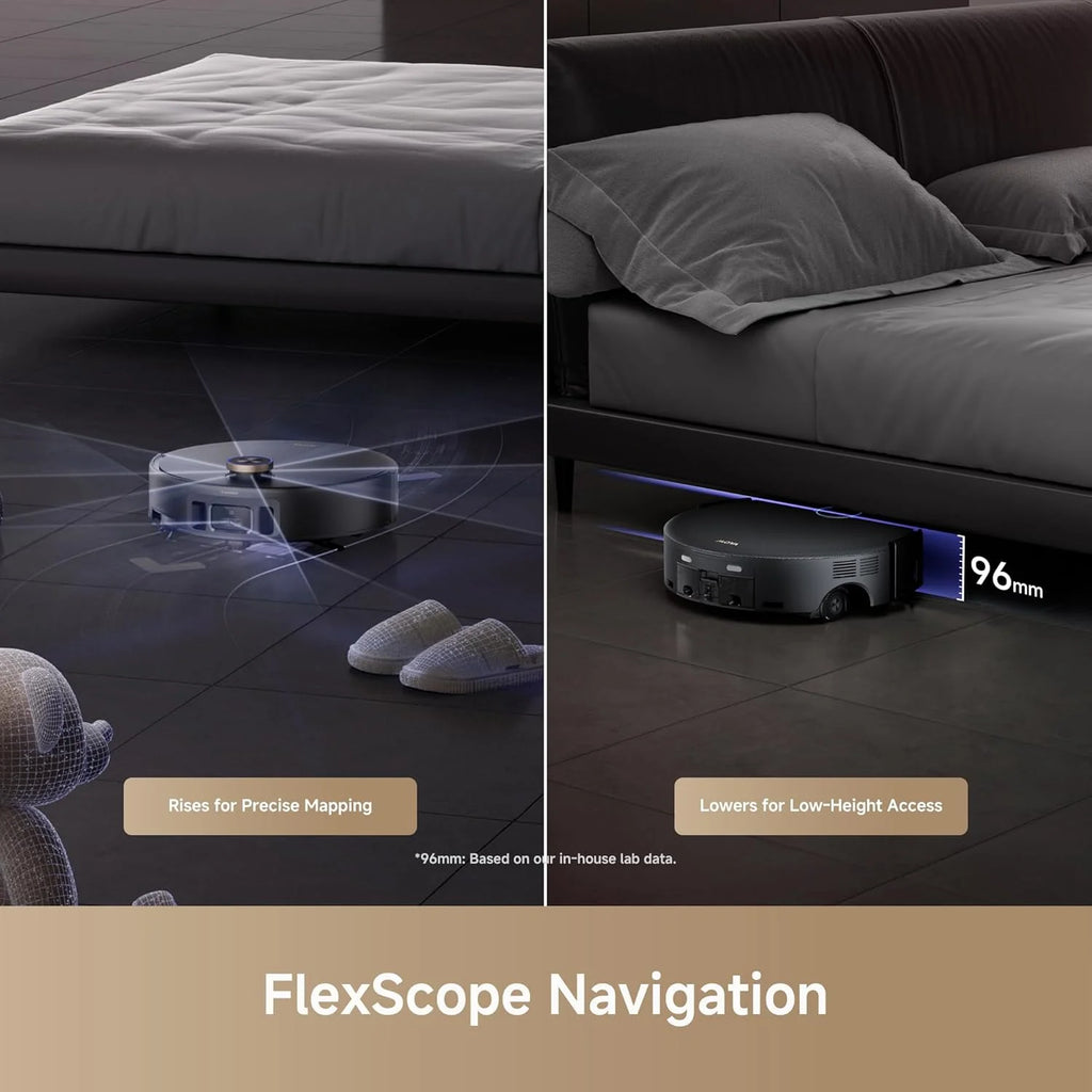 MOVA Z60 Ultra Roller Complete Robot Vacuum and Mop, 28,000Pa Suction, Roller Real-Time Flutting Self-Washing, Auto Carpet Shield, Extendable for Edge Cleaning, Anti-tangle DuoBrush