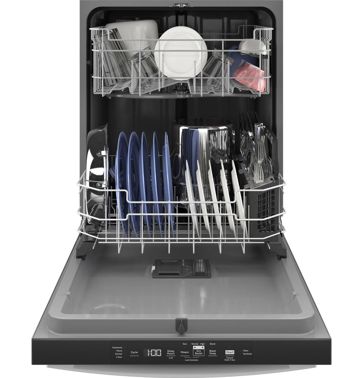 GE?? Top Control with Plastic Interior Dishwasher with Sanitize Cycle & Dry Boost