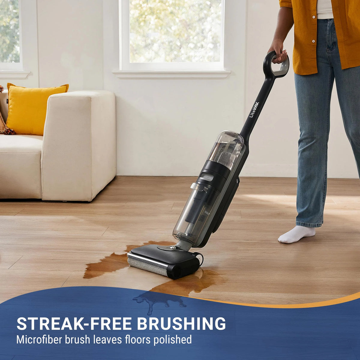 LiteVak Wash Pro Cordless Vacuum Mop by Tineco