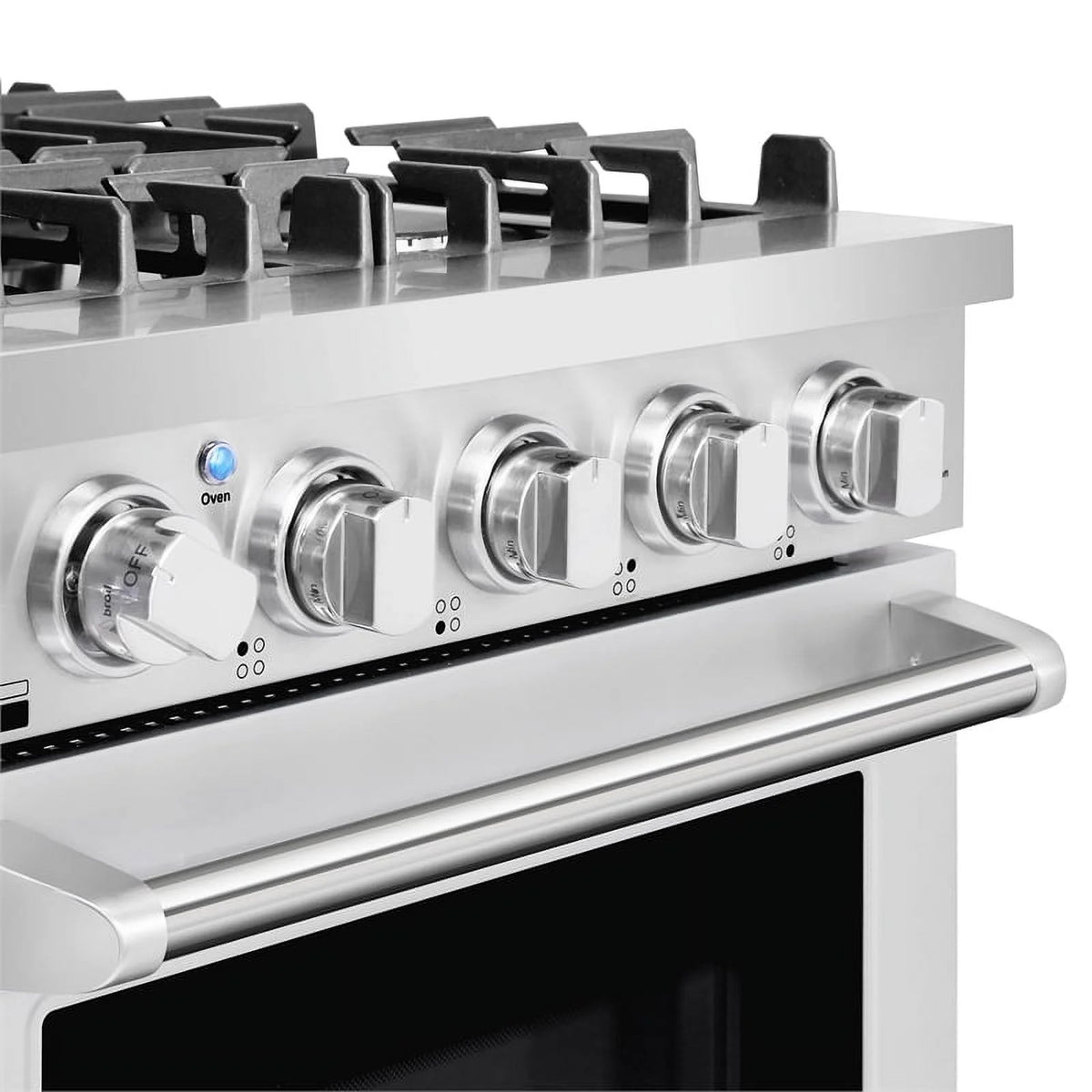 24 in. Freestanding Gas Range with 3.73 cu. ft. Capacity Oven in Stainless Steel