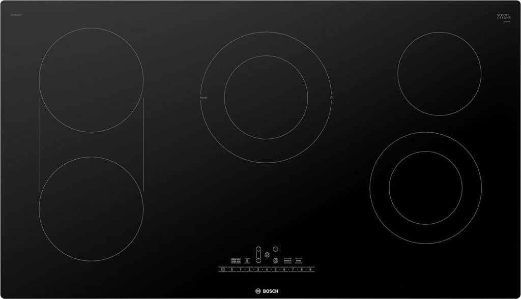 Bosch Net86uc 37" Wide 5 Burner Electric Cooktop - Black