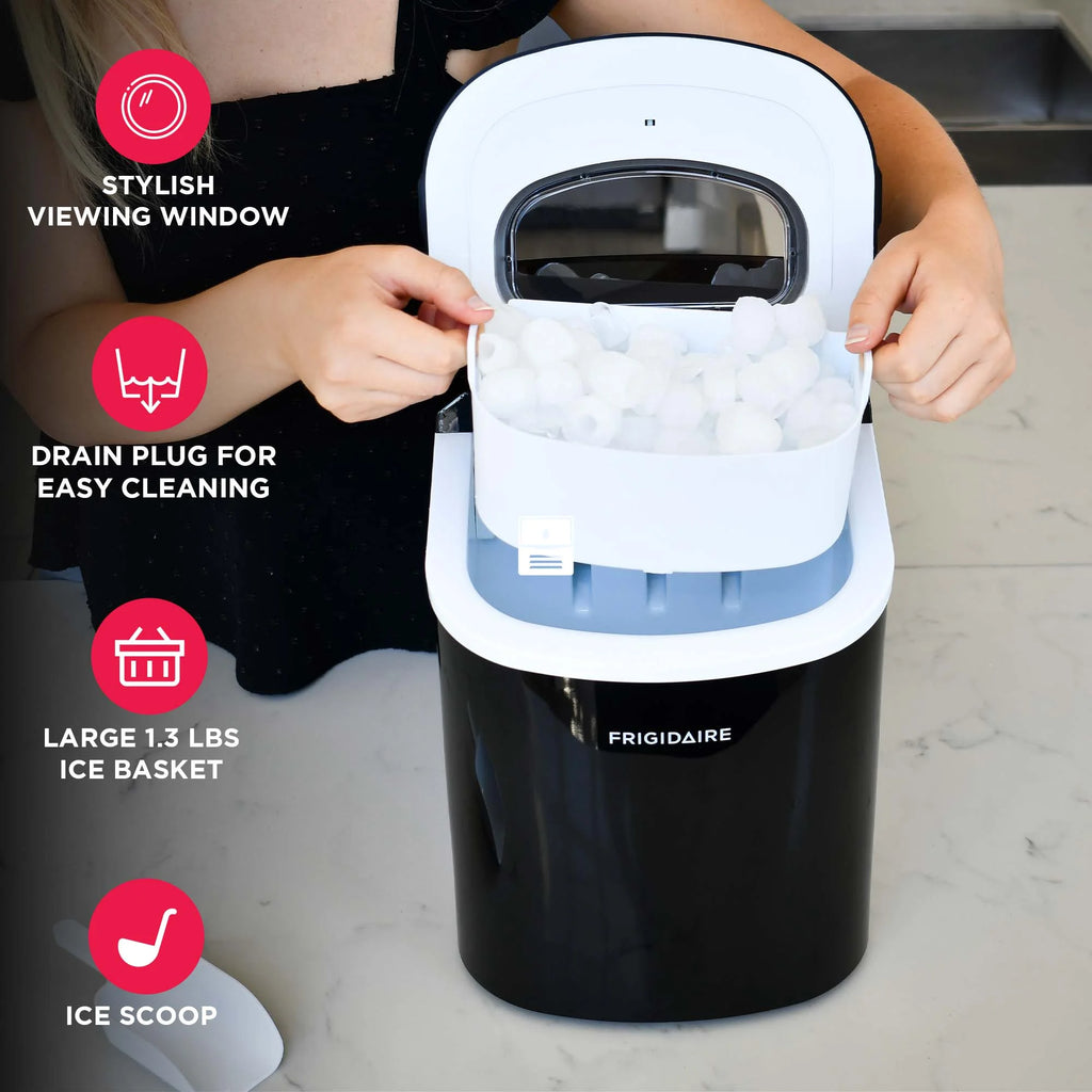 Frigidaire 26 lb. Countertop Ice Maker (EFIC102), White