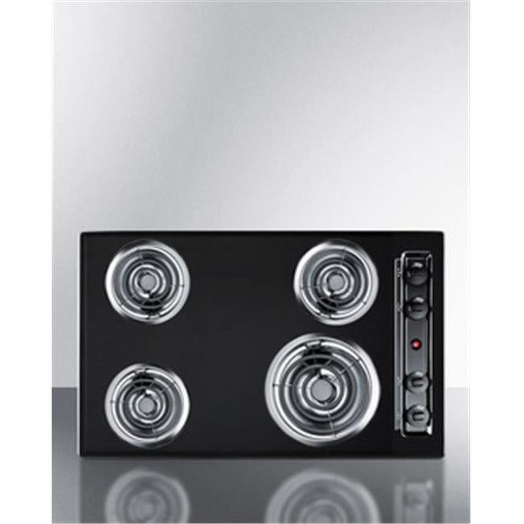 30 in. 220V Electric Cooktop - White Porcelain
