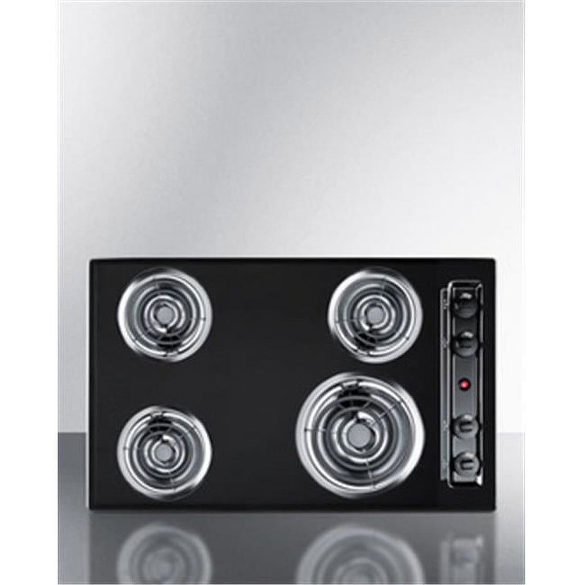 30 in. 220V Electric Cooktop - White Porcelain