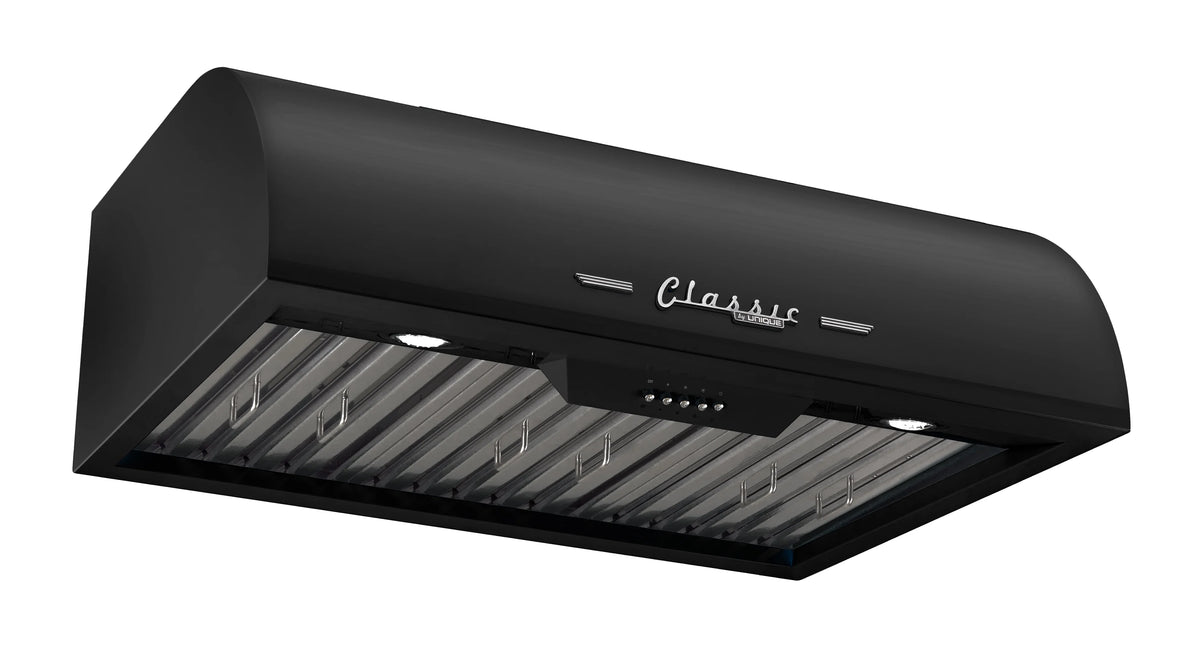 Unique Classic Retro 30" Under Cabinet Range Hood with 700 CFM and LED Lighting 110 volts
