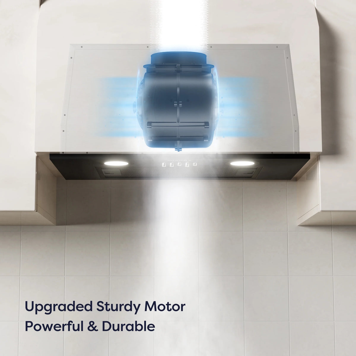 CIARRA Insert Range Hood 20 inch 450 CFM with Push Button Control Stainless Steel CAS913E52
