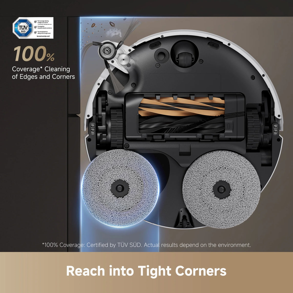 dreame L40 Ultra Robot Vacuum with Removable & Liftable Mop, Extendable & Liftable SideBrush, 11,000Pa Suction, 149a?? Mop & Washboard Self Cleaning, Auto-Empty, Auto Refill, Voice Control
