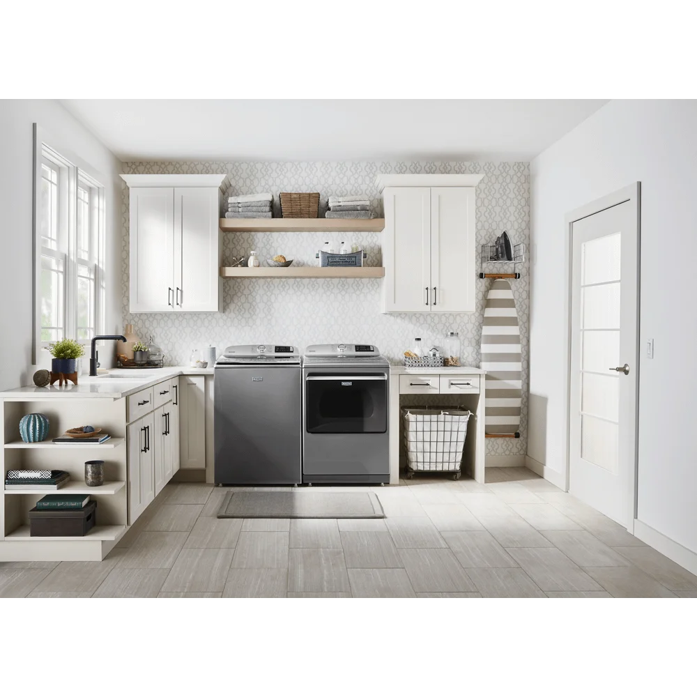 Maytag Med7230h 27" Wide 7.4 Cu. Ft. Energy Star Rated Electric Dryer - Metallic Slate