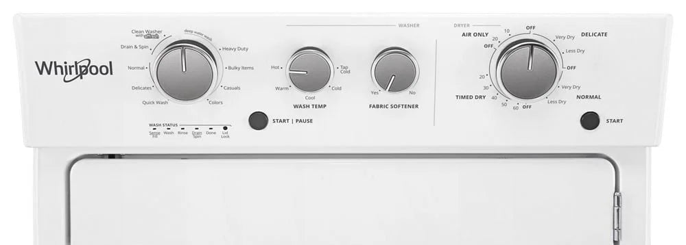3.5 cu.ft Electric Stacked Laundry Center 9 Wash cycles and AutoDry?