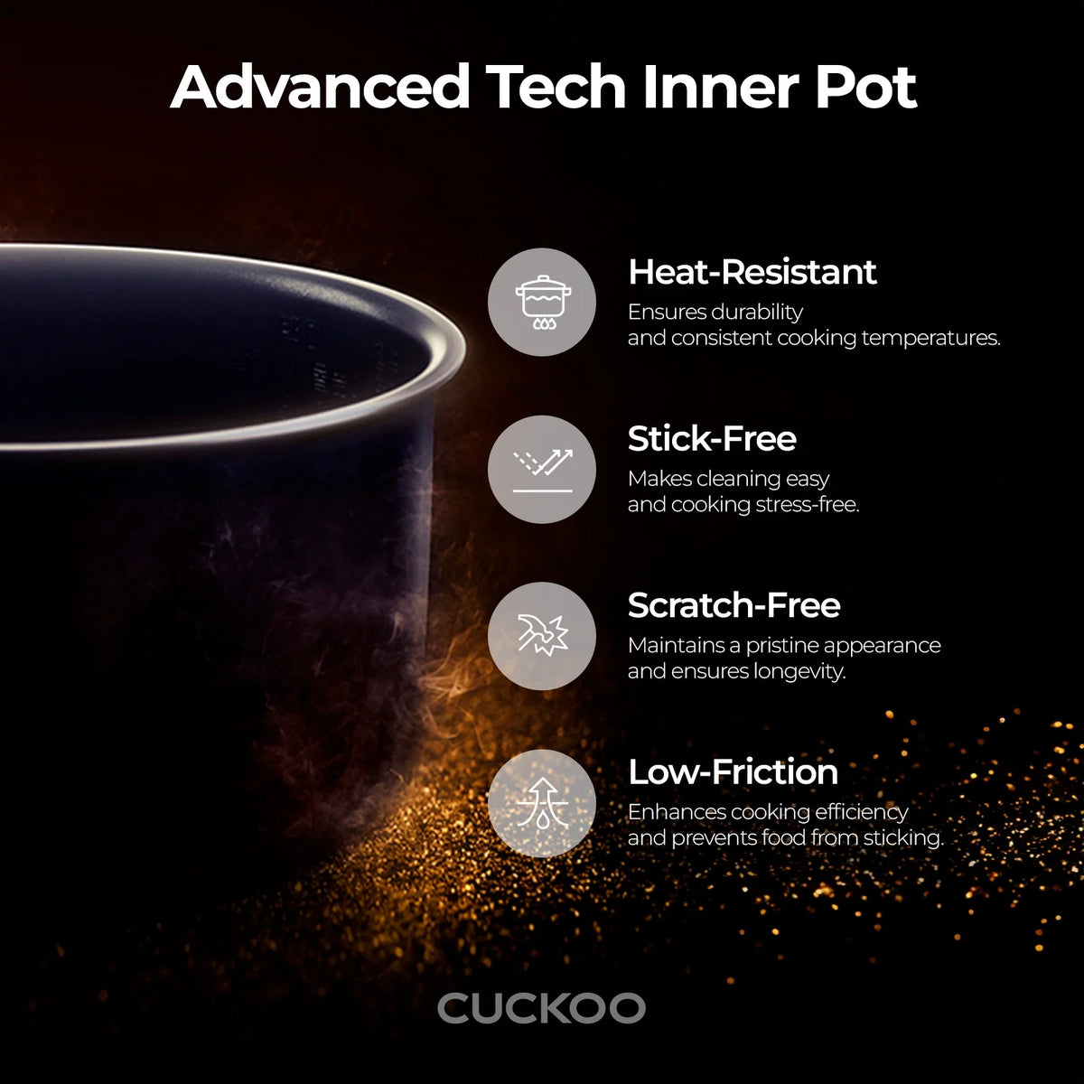 CUCKOO CRP-P1009SB 10-Cup (Uncooked) Heating Pressure Rice Cooker & Warmer with Nonstick Inner Pot