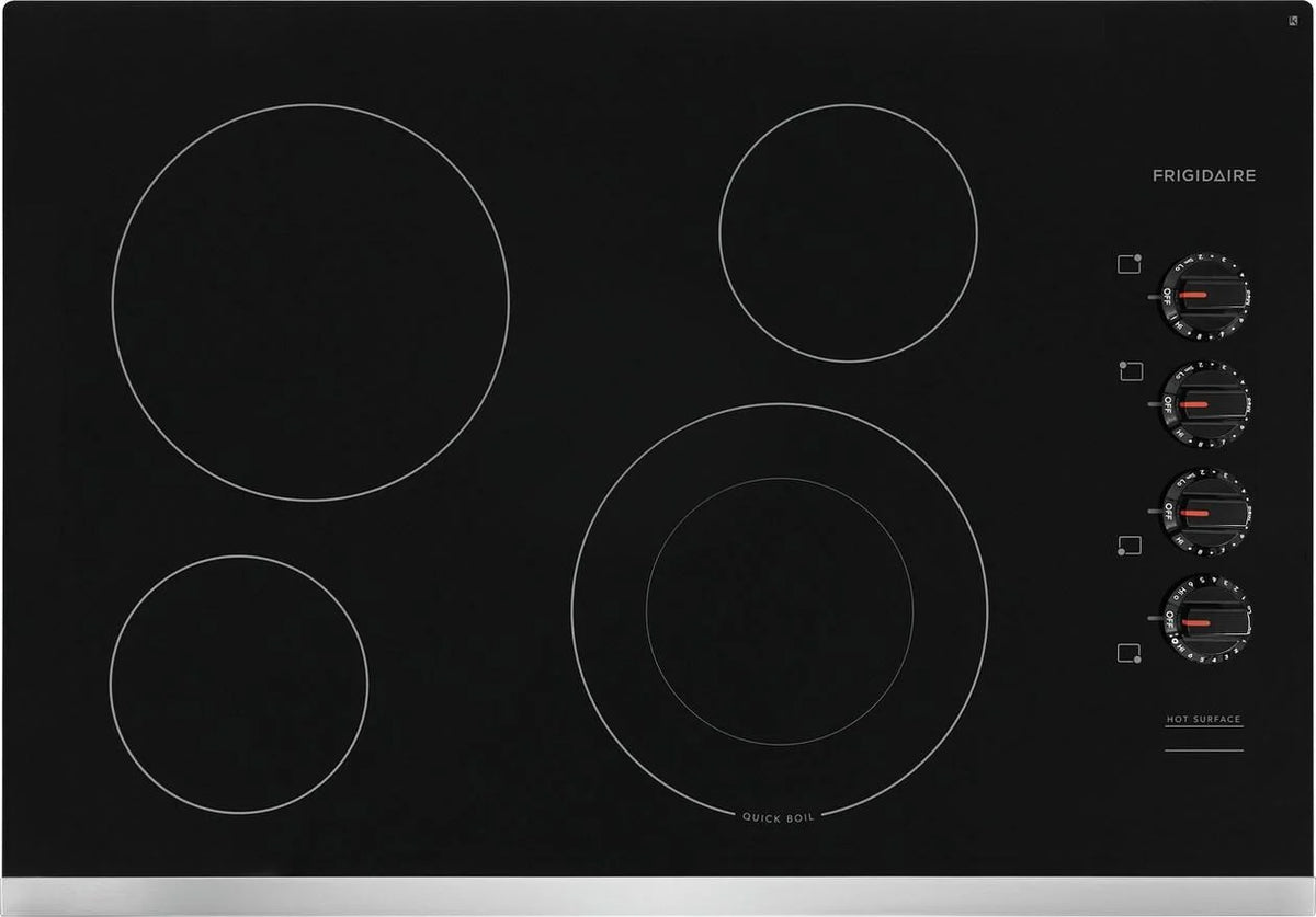 Frigidaire FFEC3025UB Electric Cooktop, 30", Black.