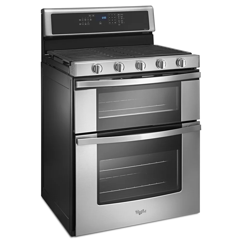 Whirlpool 30a?? 6.0 cu ft Gas Double Oven Range in Stainless Steel