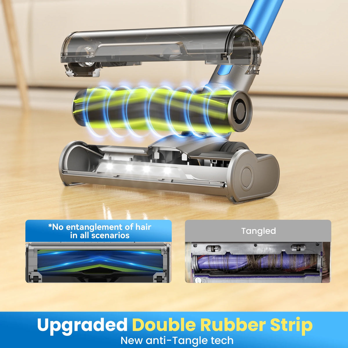 INSE Cordless Stick Vacuum Cleaner for Pet Hair Hard Floors Carpet, New S9X, 55 Mins Runtimes & 45 Kpa Powerful Suction